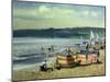 Children on the Beach at Abersoch-Trevor Chamberlain-Mounted Giclee Print