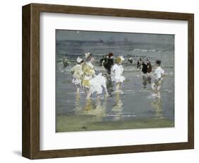 Children on the Beach-Edward Henry Potthast-Framed Premium Giclee Print