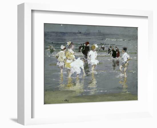 Children on the Beach-Edward Henry Potthast-Framed Premium Giclee Print