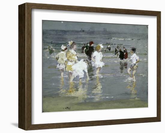 Children on the Beach-Edward Henry Potthast-Framed Giclee Print