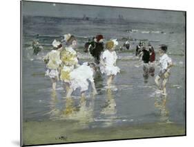 Children on the Beach-Edward Henry Potthast-Mounted Giclee Print