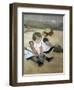 Children on the Beach-Mary Cassatt-Framed Giclee Print