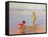 Children on the Beach-Charles-Garabed Atamian-Framed Stretched Canvas