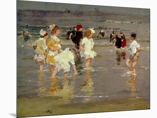 Children on the Beach-Edward Henry Potthast-Mounted Giclee Print