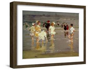 Children on the Beach-Edward Henry Potthast-Framed Giclee Print