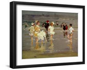 Children on the Beach-Edward Henry Potthast-Framed Giclee Print