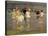 Children on the Beach-Edward Henry Potthast-Stretched Canvas