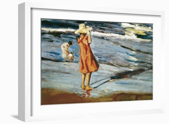 Children on the Beach-Joaqu?n Sorolla y Bastida-Framed Art Print