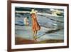 Children on the Beach-Joaqu?n Sorolla y Bastida-Framed Premium Giclee Print