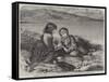 Children on the Coast-Edward John Cobbett-Framed Stretched Canvas