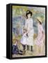 Children on the Seashore, Guernsey-Pierre-Auguste Renoir-Framed Stretched Canvas