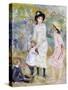 Children on the Seashore, Guernsey-Pierre-Auguste Renoir-Stretched Canvas