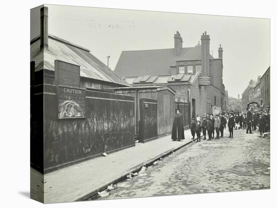Children on their Way to Finch Street Cleansing Station, Stepney, London, 1911-null-Stretched Canvas