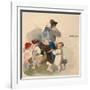 Children on their Way to Work in the Fields, C. 1840-Peter Fendi-Framed Premium Giclee Print