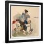 Children on their Way to Work in the Fields, C. 1840-Peter Fendi-Framed Premium Giclee Print