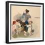 Children on their Way to Work in the Fields, C. 1840-Peter Fendi-Framed Giclee Print