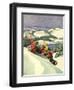 Children on Toboggan, 1936-Miriam Story Hurford-Framed Giclee Print