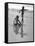 Children, One in Zorba-Like Dancing Pose at Versova Beach-null-Framed Stretched Canvas