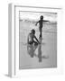 Children, One in Zorba-Like Dancing Pose at Versova Beach-null-Framed Photographic Print