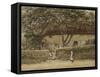 Children Outside a Cottage-Helen Allingham-Framed Stretched Canvas