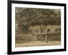 Children Outside a Cottage-Helen Allingham-Framed Giclee Print