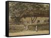 Children Outside a Cottage-Helen Allingham-Framed Stretched Canvas