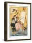 Children Painting at Easel-null-Framed Art Print