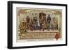 Children Paying Compliments to their Grandparents on New Year's Day-null-Framed Giclee Print