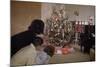 Children Peeking around Corner at Christmas Tree-William P. Gottlieb-Mounted Photographic Print