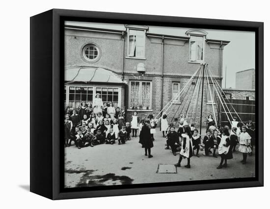 Children Performing a Maypole Drill, Southfields Infants School, Wandsworth, London, 1906-null-Framed Stretched Canvas