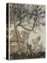 Children Pick Apples-Arthur Rackham-Stretched Canvas