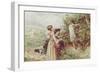 Children Picking Blackberries-Myles Birket Foster-Framed Giclee Print