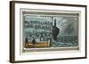 Children Play Games at School Recess; Seascape with Ship in Fog Off a Lighthouse-Charles Butler-Framed Art Print