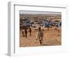 Children Play in the North Darfur Refugee Camp of El Sallam on Wednesday October 4, 2006-Alfred De Montesquiou-Framed Photographic Print