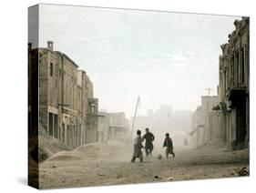 Children Play in the Old Town of Kabul, Afghanistan-null-Stretched Canvas