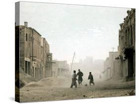 Children Play in the Old Town of Kabul, Afghanistan-null-Stretched Canvas
