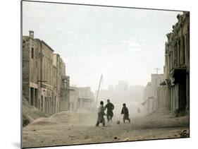 Children Play in the Old Town of Kabul, Afghanistan-null-Mounted Photographic Print