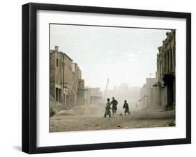 Children Play in the Old Town of Kabul, Afghanistan-null-Framed Photographic Print