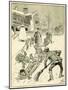 Children Play on their Sledges-Harry Furniss-Mounted Art Print