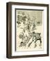 Children Play on their Sledges-Harry Furniss-Framed Art Print