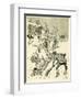 Children Play on their Sledges-Harry Furniss-Framed Art Print