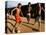 Children Play Soccer at a Shelter in the City Maraba-null-Stretched Canvas