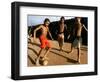 Children Play Soccer at a Shelter in the City Maraba-null-Framed Photographic Print