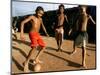 Children Play Soccer at a Shelter in the City Maraba-null-Mounted Photographic Print