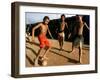 Children Play Soccer at a Shelter in the City Maraba-null-Framed Photographic Print