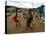 Children Play Soccer in an Impoverished Street in Lagos, Nigeria-null-Stretched Canvas
