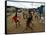 Children Play Soccer in an Impoverished Street in Lagos, Nigeria-null-Framed Stretched Canvas