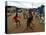 Children Play Soccer in an Impoverished Street in Lagos, Nigeria-null-Stretched Canvas