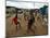 Children Play Soccer in an Impoverished Street in Lagos, Nigeria-null-Mounted Photographic Print