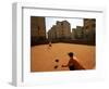 Children Play Soccer in Novo Mundo Slum, in Sao Paulo, Brazil-null-Framed Photographic Print